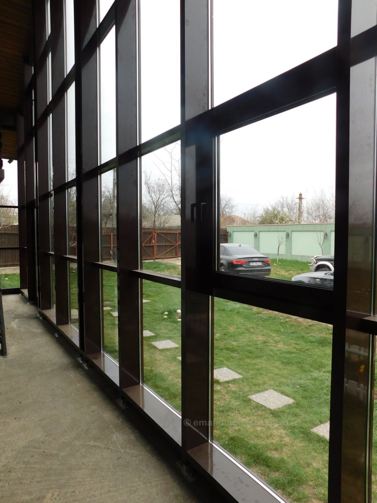 foto PROIECT VIDELE - Inchidere terasa cu perete cortina din aluminiu si sticla securizata + laminata